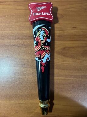 Miller High Life Girl in the Moon Beer Tap Handle | Draft Handle | Tap Marker